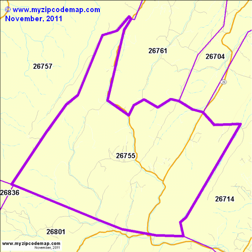 map of 26755