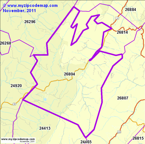 map of 26804