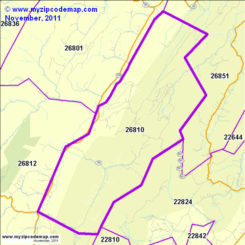 map of 26810