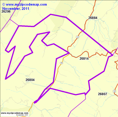 map of 26814