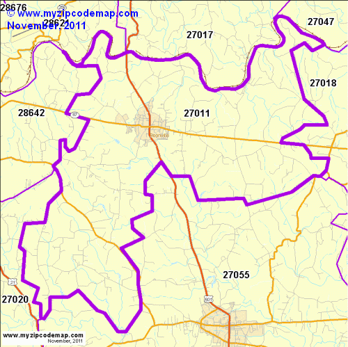 map of 27011