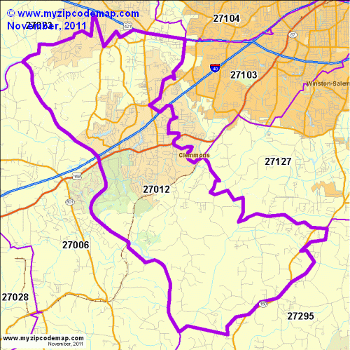 map of 27012
