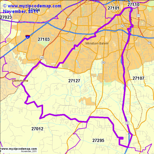 map of 27127