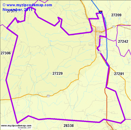 map of 27229