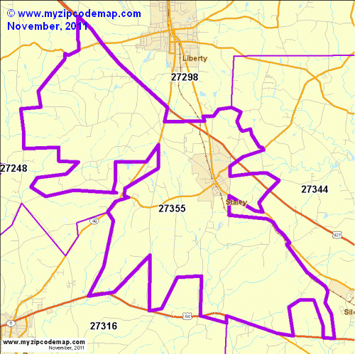 map of 27355