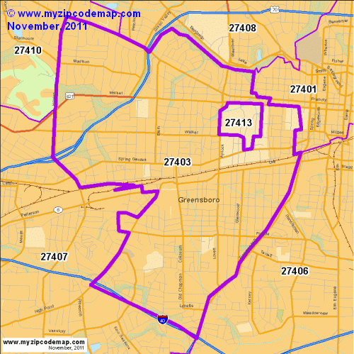 map of 27403
