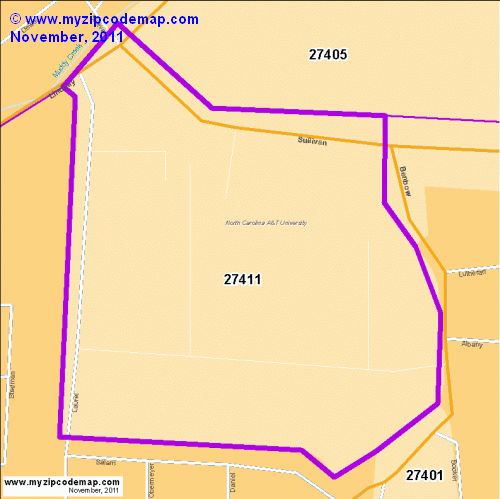 map of 27411