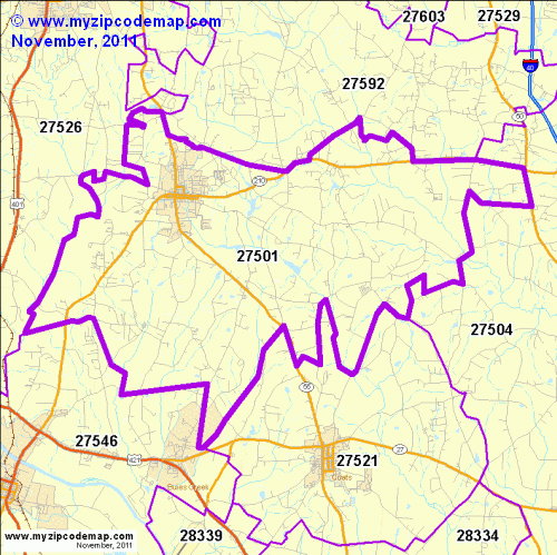 map of 27501