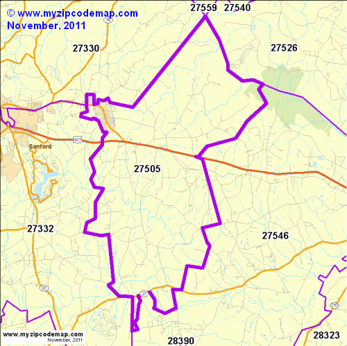 map of 27505