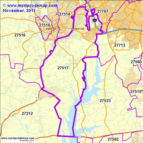 map of 27517
