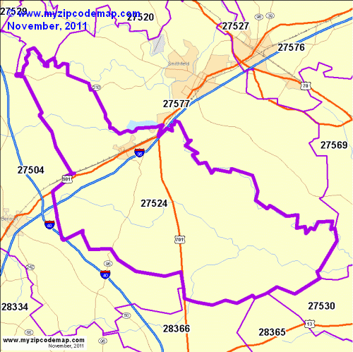 map of 27524
