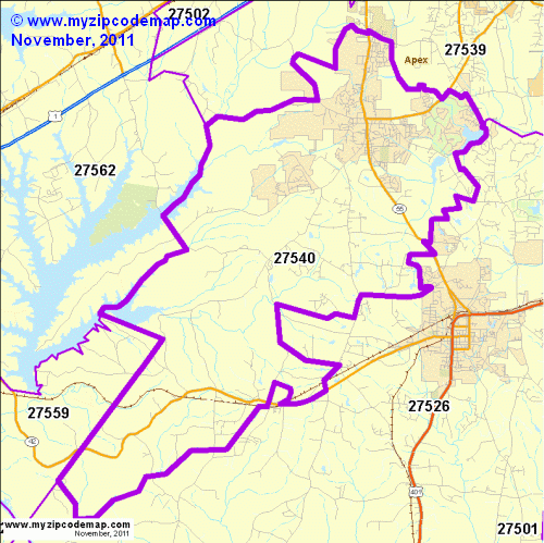 map of 27540