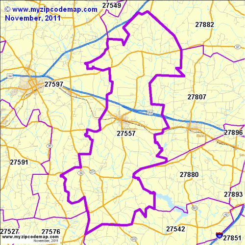 map of 27557