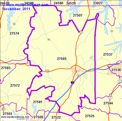 map of 27565