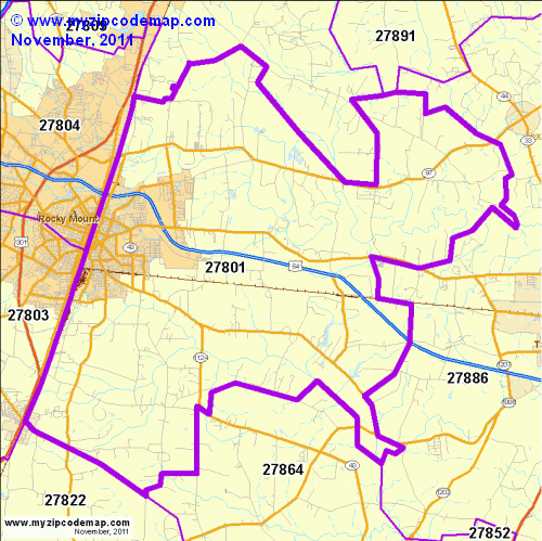 map of 27801