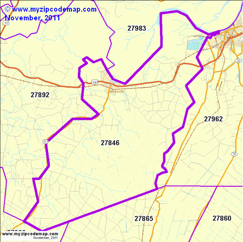 map of 27846