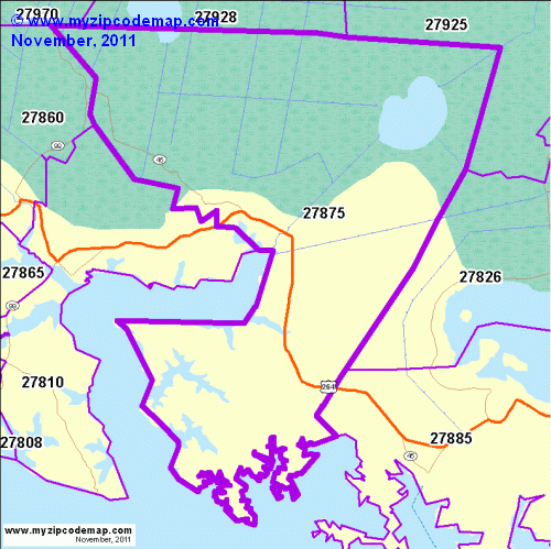 map of 27875