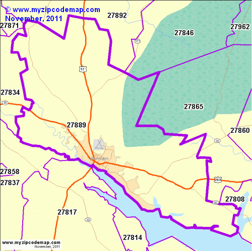 map of 27889