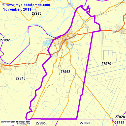 map of 27962