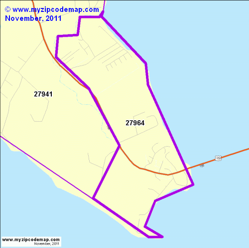 map of 27964