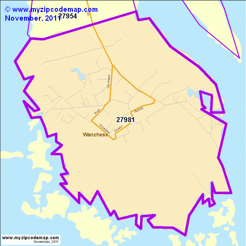 map of 27981