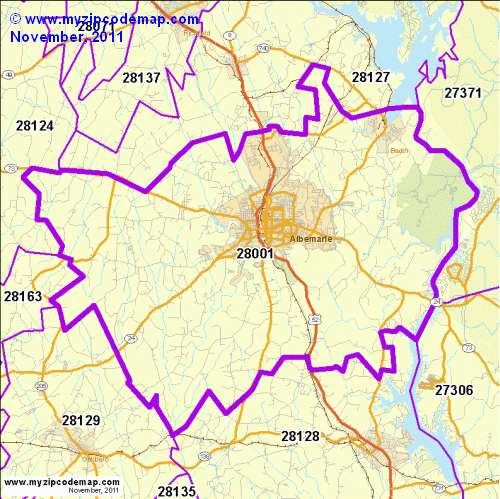 map of 28001