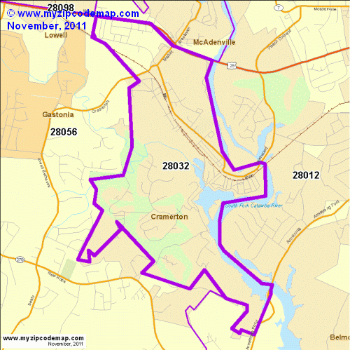 map of 28032