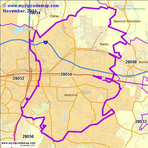 map of 28054