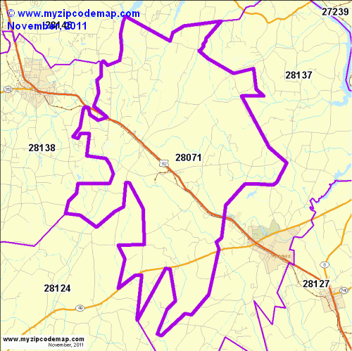 map of 28071