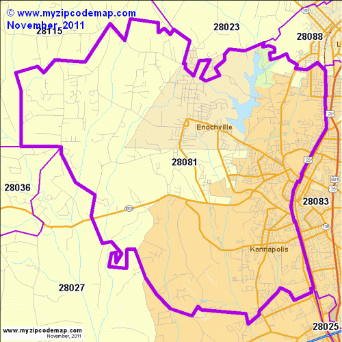 map of 28081