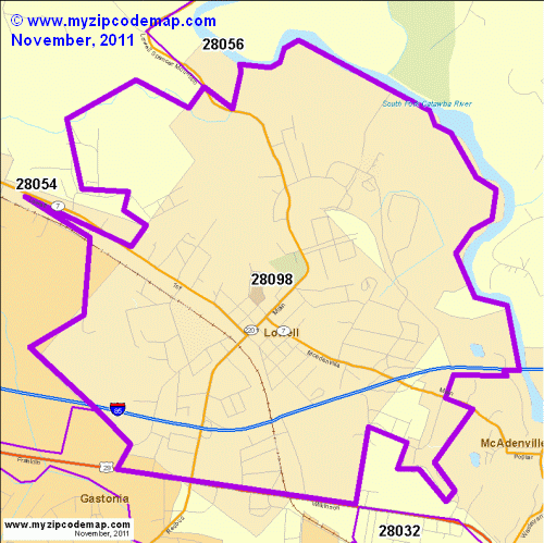 map of 28098