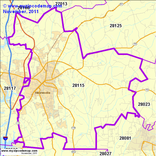 map of 28115