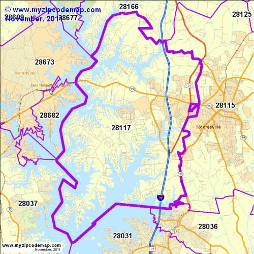 map of 28117