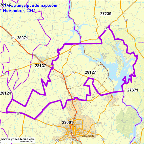 map of 28127