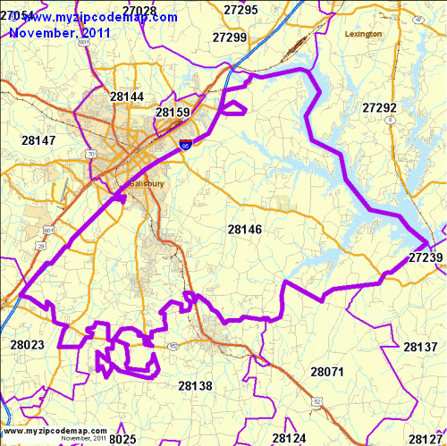 map of 28146