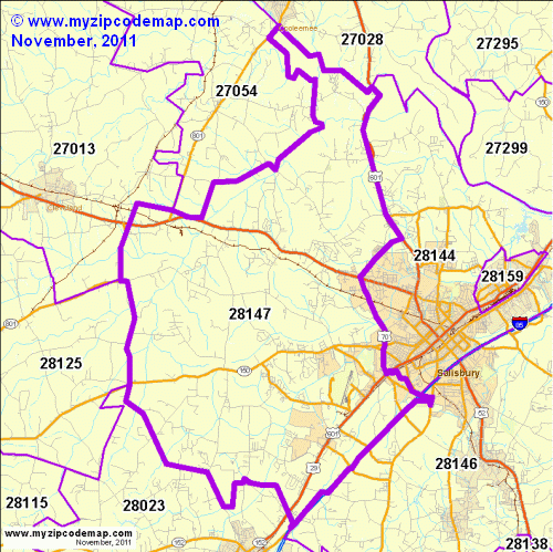 map of 28147