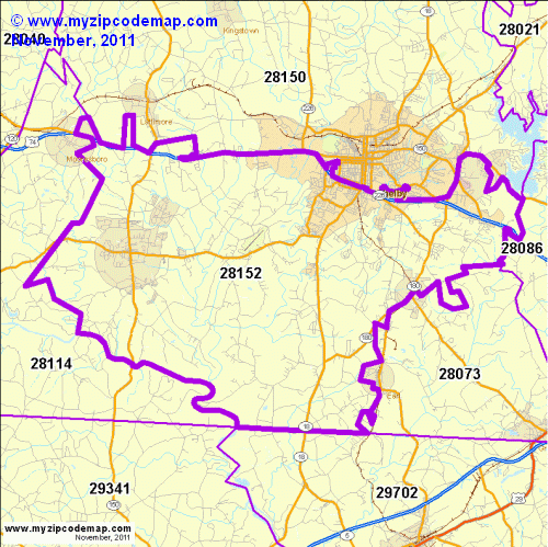 map of 28152