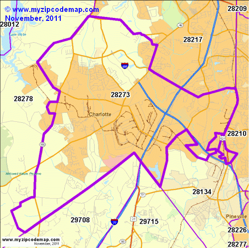 map of 28273