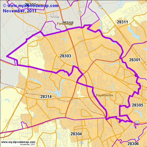 map of 28303