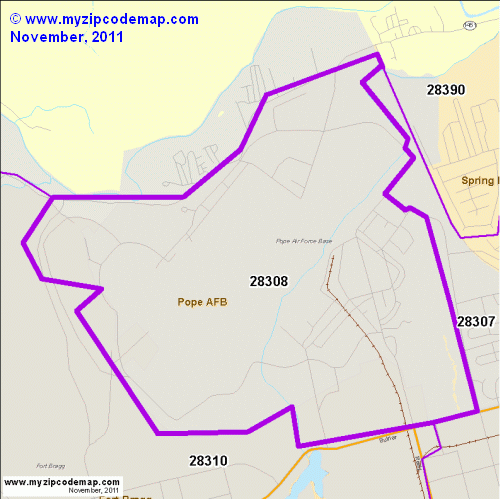 map of 28308