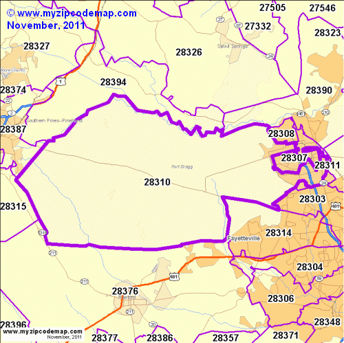 map of 28310