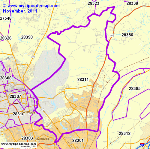 map of 28311