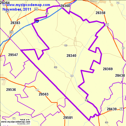 map of 28340