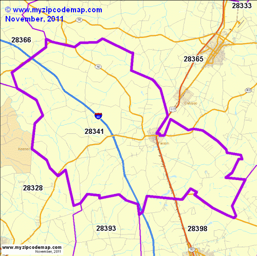 map of 28341