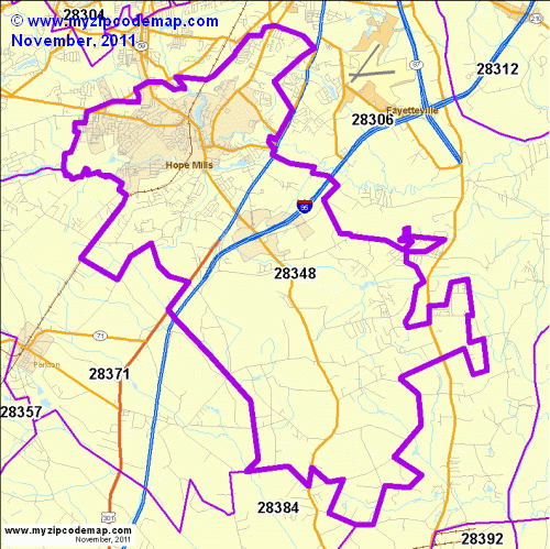 map of 28348