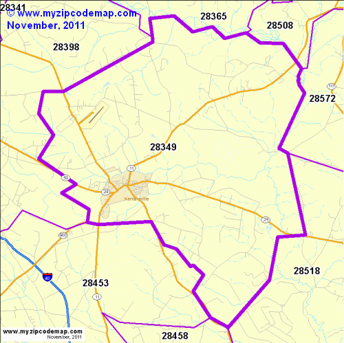 map of 28349