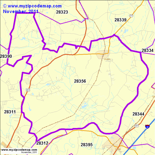 map of 28356