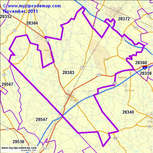map of 28383