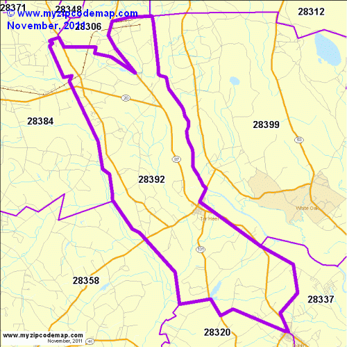 map of 28392