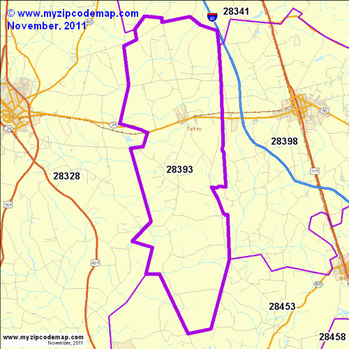 map of 28393
